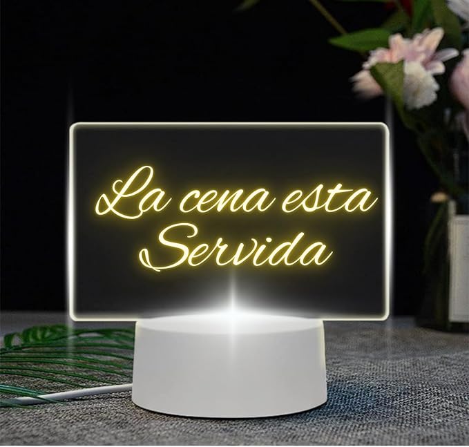 Lámpara Personalizable para Escribir Rectangular